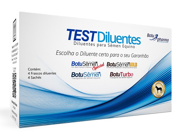 Kit de teste de Diluentes de Sêmen (1 diluente de cada – Cx 4 Fr 100ml)
